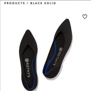 Rothys black honeycomb flats